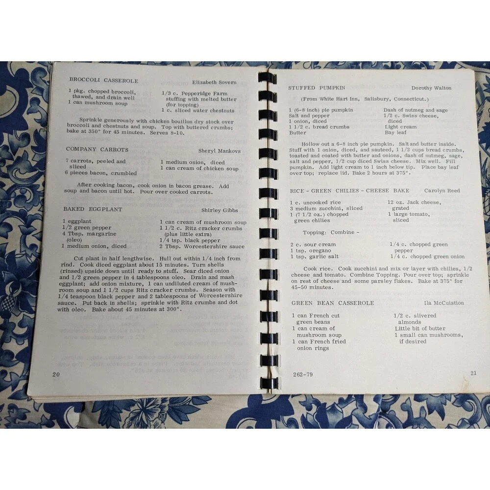 Parker Newcomers Cookbook 1979 Colorado Spiral Local Ads Local Recipes CO Food